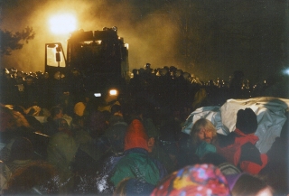 März 1997 Gorleben Castor-Blockade (Foto: Ralf Henze)